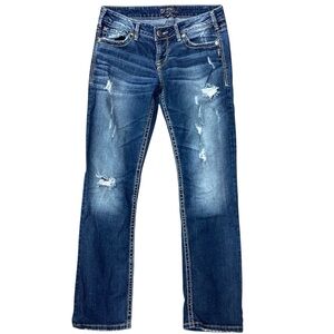 SILVER JEANS | Berkley Jeans 30x32 Distressed